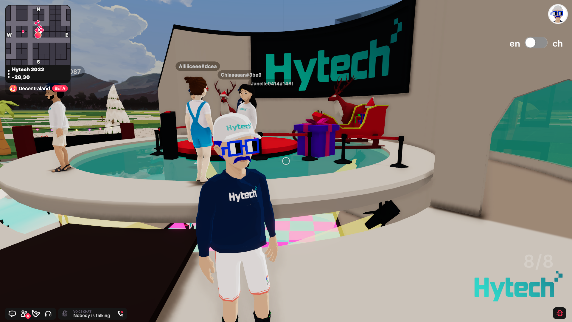 Hytech with HighCo Metaland in Decentraland 12_16_2022 1_57_55 PM